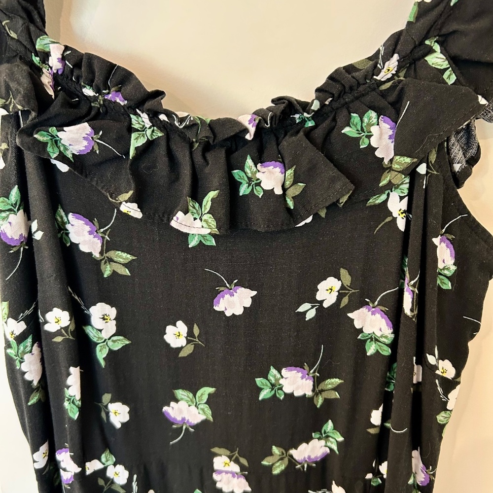 Loft Ruffle Strap Midi Dress - Picture 5 of 9